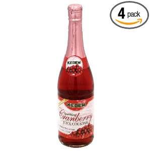 Kedem Sparkling Cranberry Juice,25.4000 ounces (Pack of4)  