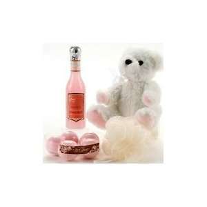     Cherry Blossom Bath and Body Spa Gift Set with Teddy Bear Beauty