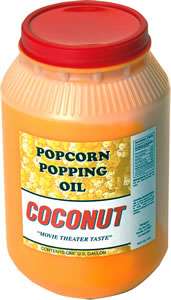 1gal coconut popping oil for popcorn  