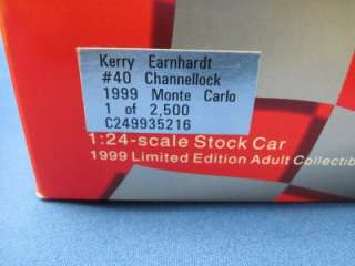 1999 NASCAR KERRY EARNHARDT Channellock 124 Diecast  
