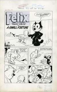 JOE ORIOLO   FELIX THE CAT #82 COMPLETE 5 PAGE STORY A SMALL FORTUNE 