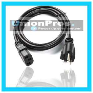 Prong POWER CORD CABLE For Dell PC Computer & Monitor  