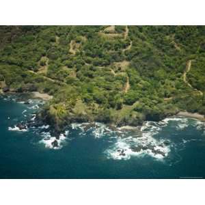 North Nicoya Pennisula, Pacific Coast from Air, Costa Rica, Central 