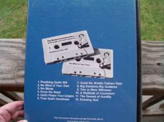 Pat Robertson Religious Cassette Tapes 12 Pc.Gods Guid.  