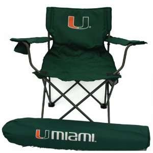  Miami Hurricanes NCAA Ultimate Adult Tailgate Chair 