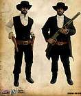 Jesse James outlaw hat coat Western Halloween costume  