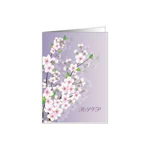  RSVP   Flowers, Cherry blossom Card Health & Personal 