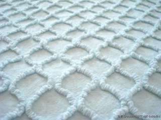   SQUIGGLE Vintage Chenille Bedspread Fabric Cabin Crafts Chicken Wire