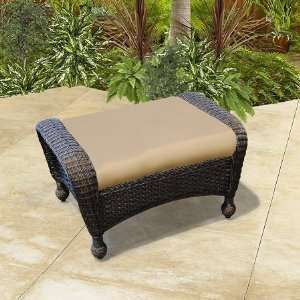  Montclair Deep Seating Resin Wicker Ottoman Patio, Lawn & Garden