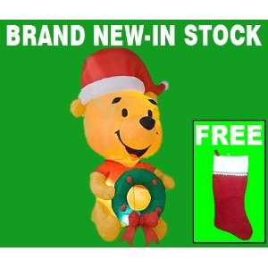   Pooh Outdoor Inflatable Christmas Yard Decoration With Free Stocking