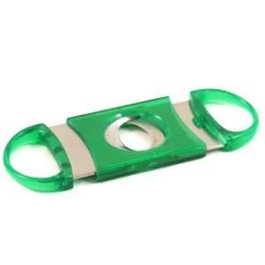  Green Acrylic & Stainelss Guillotine Cigar Cutter