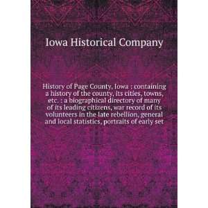  County, Iowa  containing a history of the county, its cities, towns 