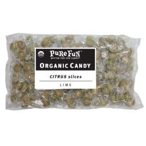 Pure Fun Organic Candy Lime Citrus Slices, 48 Ounce Packages  