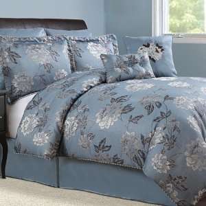  Victoria Classics Scarlet 8 Piece Comforter Set in Blue 