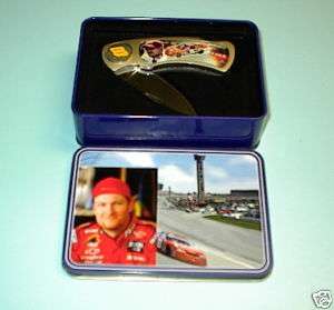 DALE EARNHARDT JR. #8 KNIFE IN NICE COLLECTORS TIN NEW  