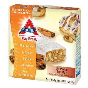 Atkins Day Break Snacks, Cinnamon Bun 5 ea