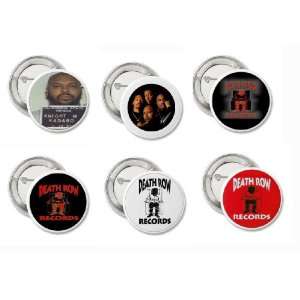   Row Records Logo 1 inch & 1 1/2 inch Size Button/Pin 12 Collection Set