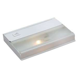   Light Undercabinet Light, White Finish with Plastic and Frosted Glass