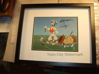 Goofy Golf Cel Deluxe Edition Hand Signed NEW Framed  