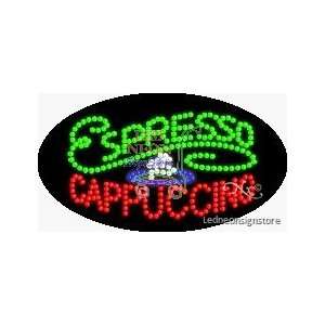  Espresso Cappuccino LED Business Sign 15 Tall x 27 Wide 