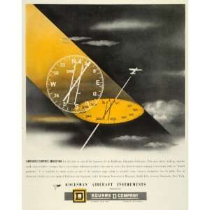   Direction Indicator Compass Square D Co   Original Print Ad Home