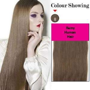  20 20 Pc Brown 08 Remy Tape Hair Extensions Beauty