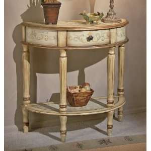     Demilune Console Table (Tuscan Cream Hand Painted)