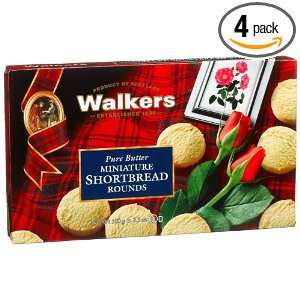 Walkers Shortbread Miniature Shortbread Rounds, 3.5 Ounce Boxes (Pack 