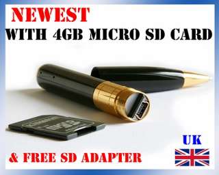  HD 4 gb Digital Spy Pen Camera Camcorder Recorder Cam with 4gb micro 