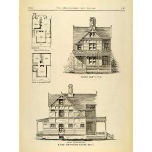  Victorian Cottage House D. T. Atwood Design Architecture Floor Plans 