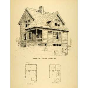  Cottage Architectural Design Floor Plan Victorian Architecture House 