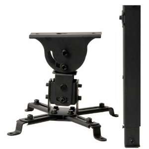   LCD/DLP Projector Vaulted Ceiling Mount Bracket Black with 25.6