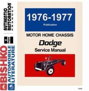 1976 1977 DODGE MOTOR HOME Shop Service Manual CD  