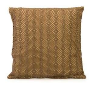  IMAX Adora Crochet Pillow Cotton Honeybee Trend Golden 