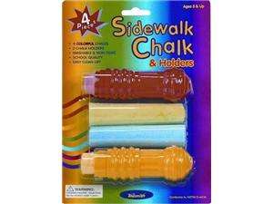    ToySmith Sidewalk Chalk with Holders