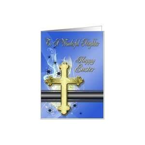  Golden cross Easter Card, neighbor Card Health & Personal 