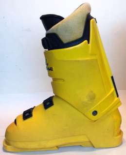  Yellow Ski Boots Size 8 1/2M Snow Skiing Downhill Made in Italy  
