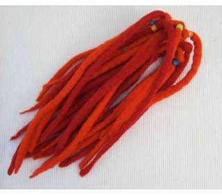 FAIRTRADE LONG FELT HAIR SCRUNCHY EXTENSIONS DREADLOCK  