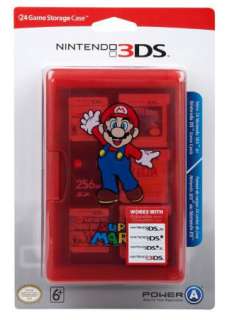Official Nintendo DS Lite 3DS DSi XL Super Mario 24 Games Storage Case 