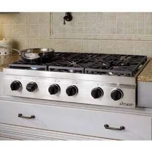   Grates 6 Sealed Burners and Stainless Steel Finish Liquid Appliances