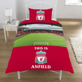 Liverpool FC Stadium Single Duvet Cover and Pillowcase Set