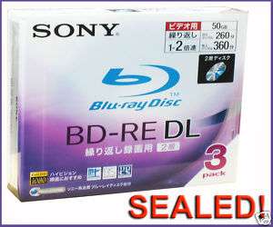 Sony blu ray 50GB bluray rewritable dual layer bd r  