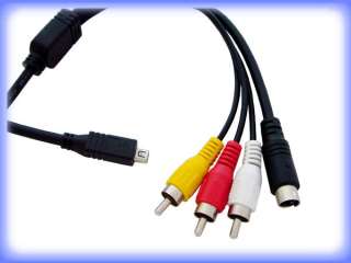 AV Cable Lead for Sony Handycam HD DVD Camcorder  