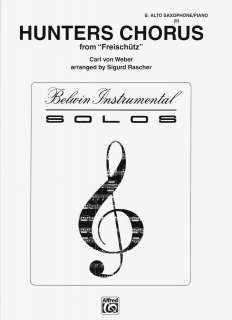   Chorus (Freischutz), for Eb Alto Saxophone/Piano, Carl Maria Von Weber