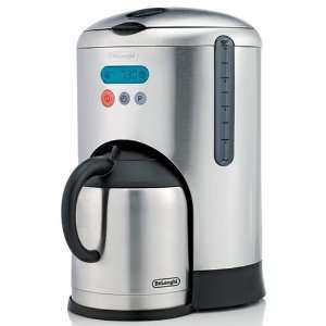 DeLonghi DCM485 10 Cup Thermal Carafe and Coffeemaker, Brushed 