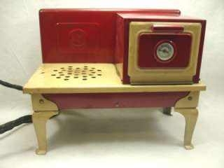 vintage Childrens Electric Stove Range Tin Toy by Kingston VG+  