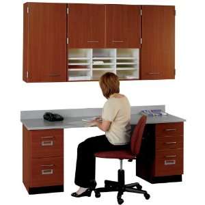  66 Wide Mailroom Desk with Locks