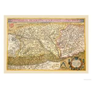   Europe Giclee Poster Print by Abraham Ortelius, 32x24