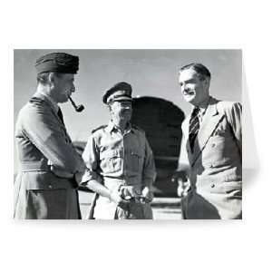 General Aleseandera talking to Anthony Eden   Greeting Card (Pack of 2 