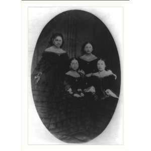  Historic Print (L) [Benito Juarez family of 4 women 